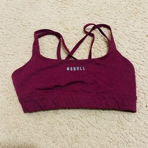 NOBULL sports bra in Cabernet